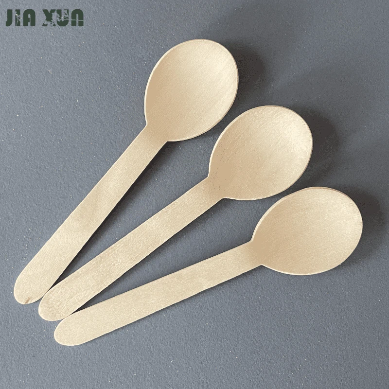 Disposable Wooden Soup Spoons