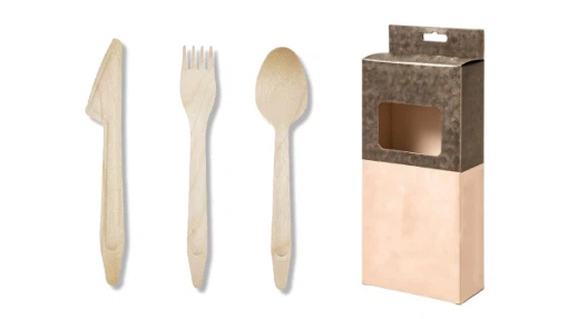 Wooden Cutlery Travel Set for Supermarkets & Chains Wooden Cutlery Travel Set for Supermarkets & Chains